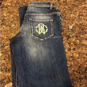 New! $375! Roberto Cavalli Blue Jeans Size: 40